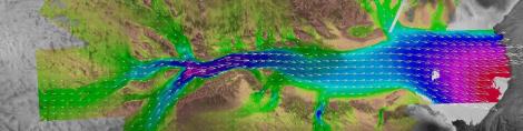 Image: NASA & ASF (2000) Lambert Glacier Velocity Map (asf.alaska.edu)